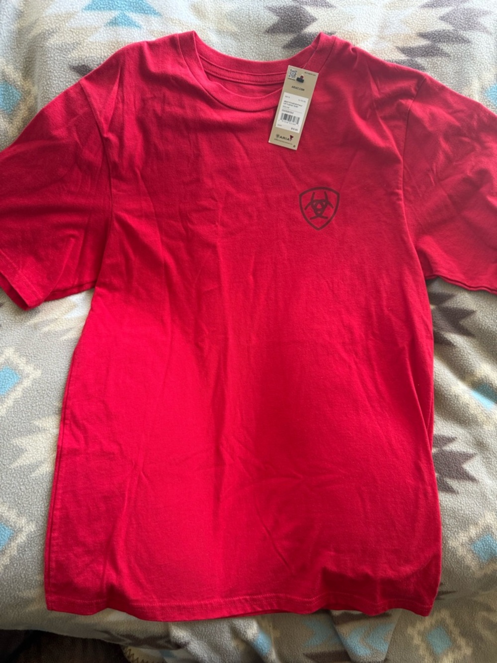 Ariat Kids Red Short-Sleeve Logo Tee
